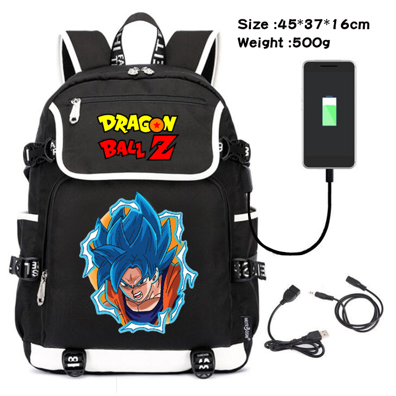 dragon ball usb school bag