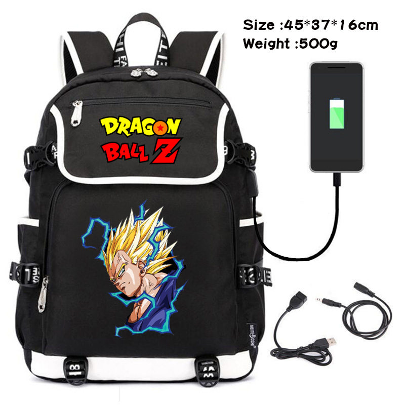 dragon ball usb school bag