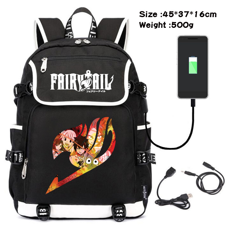 fairy tail usb school bag