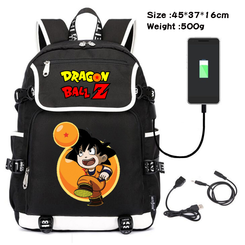 dragon ball usb school bag