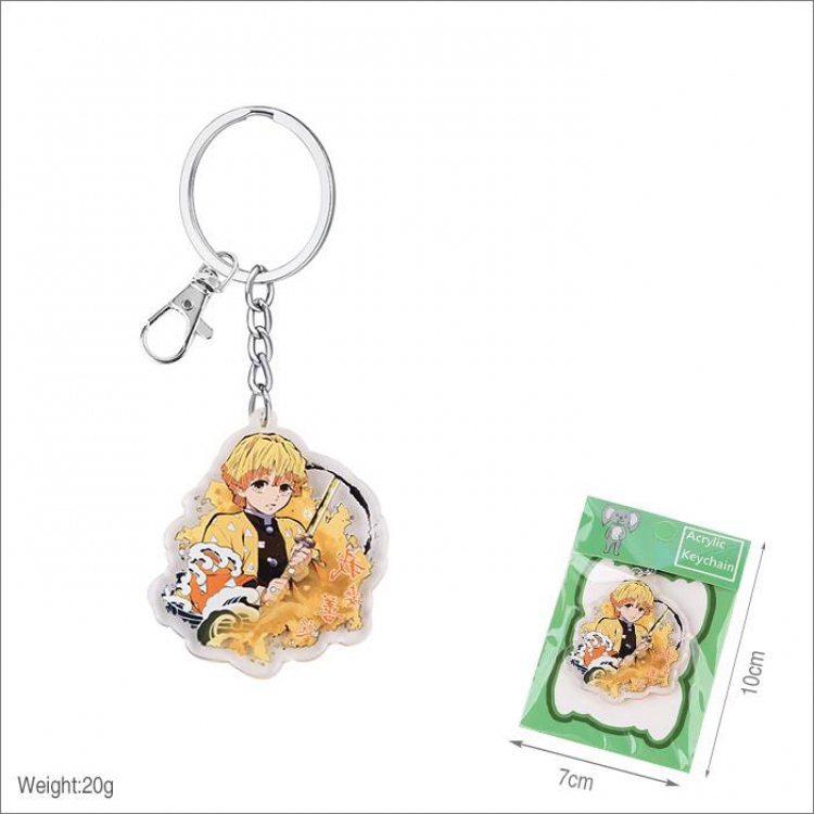 Demon Slayer Kimets Agatsuma Zenitsu Keychain pendant price for 5 pcs