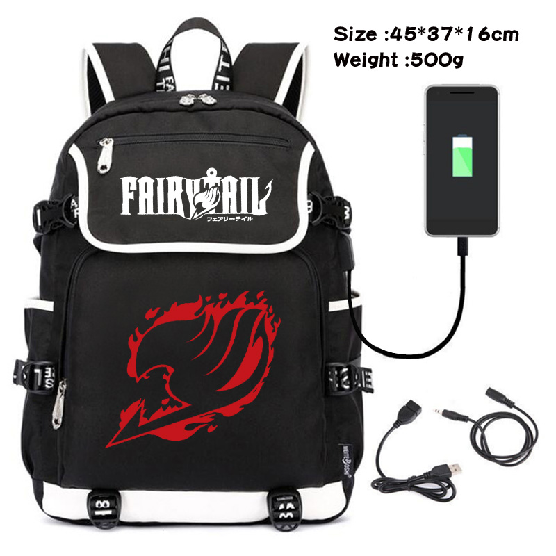 fairy tail usb school bag