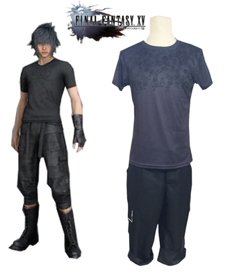 Final Fantasy XV Noctis Lucis Caelum Summer Uniform T-shirt Anime Cosplay Costume XXS XS S M L XL XXL XXXL 7 days prepare