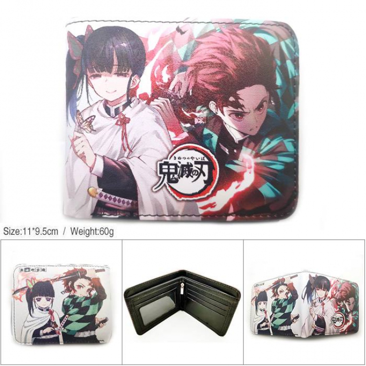 Demon Slayer Kimets Short color picture two fold wallet-HK-518