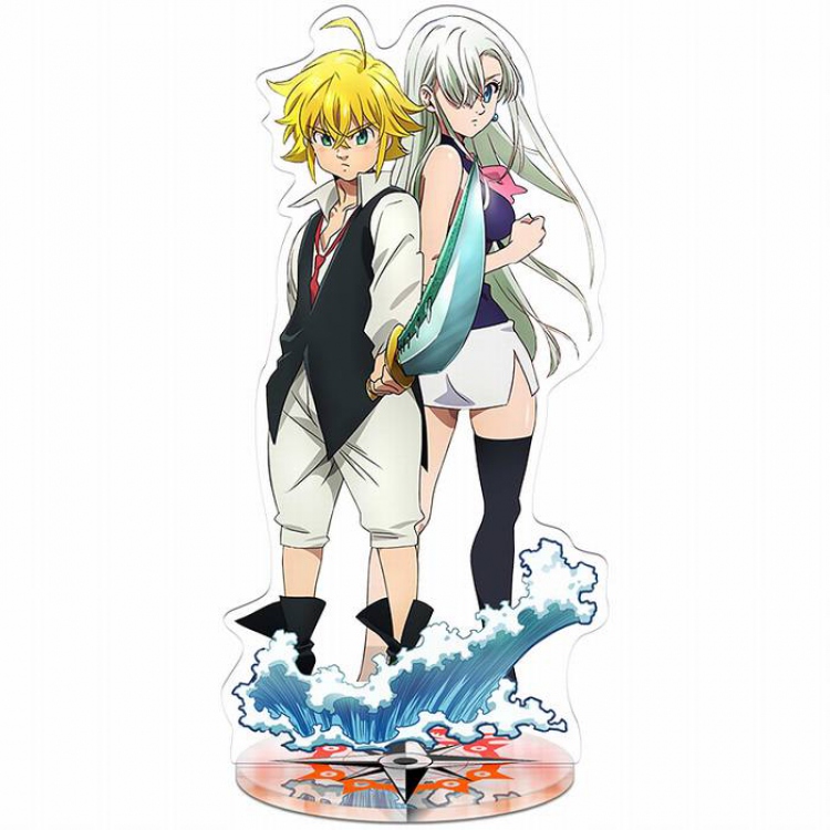 The Seven Deadly Sin Meliodas and Elizabeth Acrylic Standing Plates 20-22CM