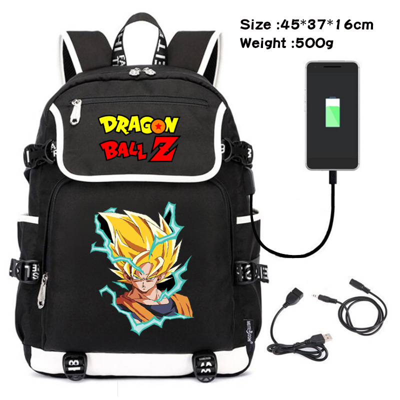 dragon ball usb school bag