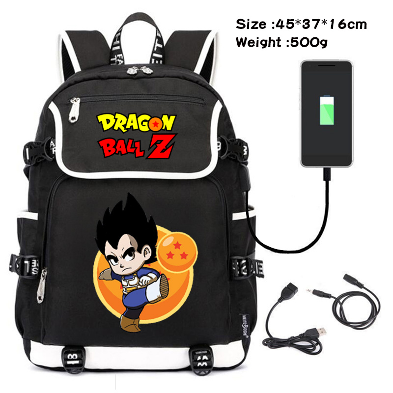 dragon ball usb school bag