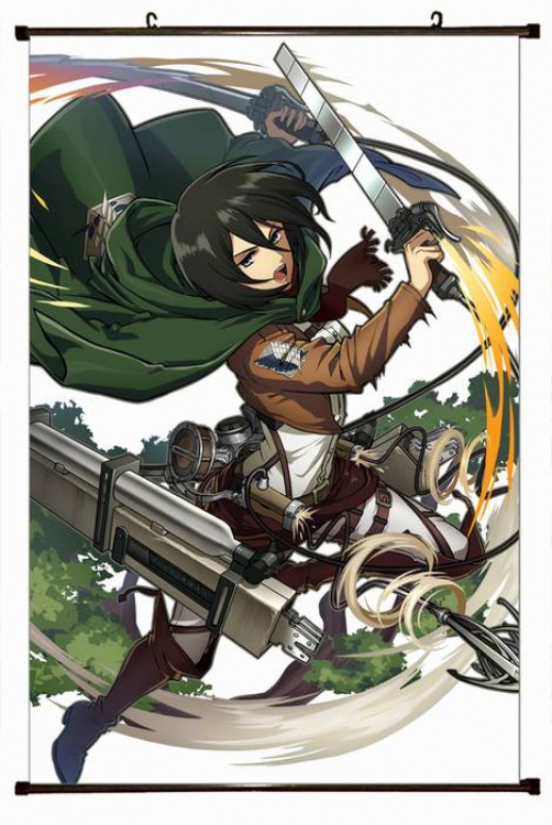 Attack on Titan Plastic pole cloth painting Wall Scroll 60X90CM preorder 3 days J12-183