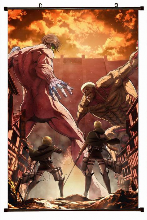 Attack on Titan Plastic pole cloth painting Wall Scroll 60X90CM preorder 3 days J12-146