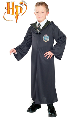 Harry Potter Draco Malfoy Slytherin Magic Uniform Overcoat Film Cosplay Costume 115-XXL