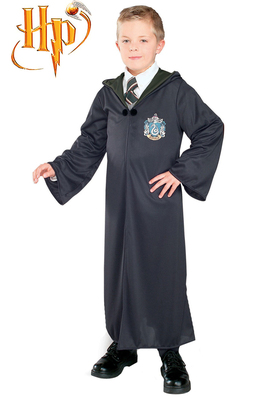 Harry Potter Draco Malfoy Slytherin Magic Uniform Overcoat Film Cosplay Costume 115-XXL