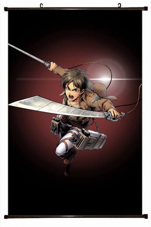 Attack on Titan Plastic pole cloth painting Wall Scroll 60X90CM preorder 3 days J12-173