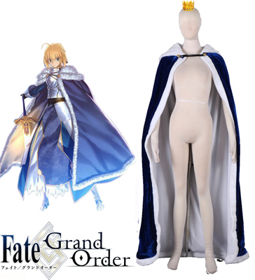 Fate Zero Fate stay night Saber The King's Cloak Winter Warm Anime Cosplay Costume XXS XS S M L XL XXL XXXL 7 days prepare