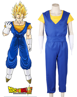 Dragon Ball Super Son Goku and Vegeta Vegetto Fighting Uniform Anime Cosplay Costume XXS XS S M L XL XXL XXXL 7 days prepare