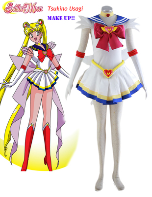 Sailor Moon Super Princess Sailor Moon Tsukino Usagi Make Up Suit Cosplay Costume XXS XS S M L XL XXL XXXL 7 days prepare