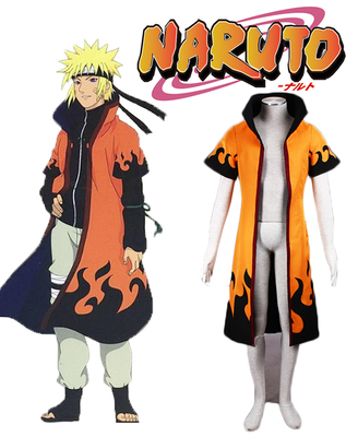 Naruto Uzumaki Naruto Sixth Hokage Overcoat Anime Cosplay Costume XXS XS S M L XL XXL XXXL 7 days prepare