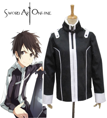 Sword Art Online Kirito Knights of the Blood Black Coat Anime  Cosplay Costume XXS XS S M L XL XXL XXXL 7 days prepare