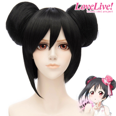Love Live! School Idol Project Yazawa Niko Wake up Kimono Black 30cm Anime Cosplay Wig