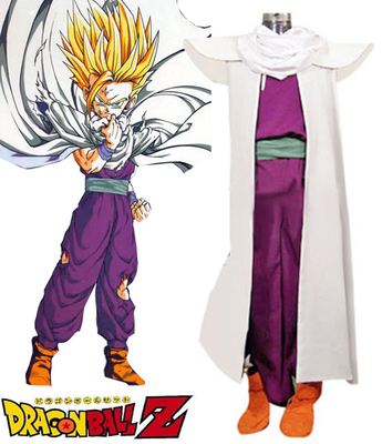 Dragonball Z Son Gohan Super Saiyan Fighting Uniform XXS XS S M L XL XXL XXXL 7 days prepare