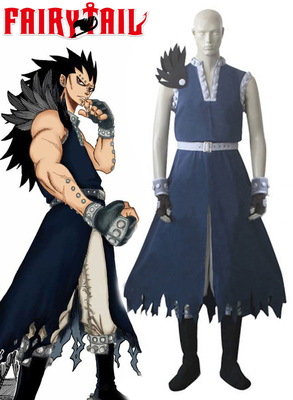 Fairy Tail Dragon Slayer Gajeel Redfox  Cosplay Costume XXS XS S M L XL XXL XXXL 7 days prepare