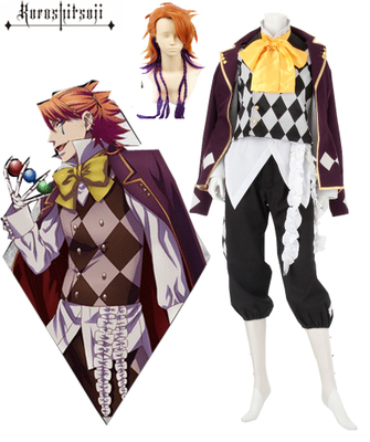 Black Butler Kuroshitsuji Noah's Ark Circus Joker Cosplay Costume XXS XS S M L XL XXL XXXL 7 days prepare 