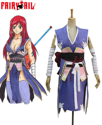 Fairy Tail Titania Erza Scarlet Forever Empress Armor Kimono Cosplay Costume XXS XS S M L XL XXL XXXL 7 days prepare