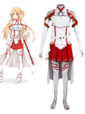 Sword Art Online Asuna SAO Cosplay Costume XXS XS S M L XL XXL XXXL 7 days prepare