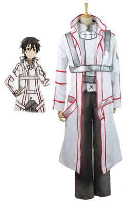 Sword Art Online Kirito Knights of the Blood White Cosplay Costume XXS XS S M L XL XXL XXXL 7 days prepare