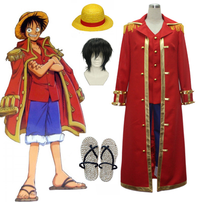 One Piece monkey D luffy captain suit Cosplay Costume XXS XS S M L XL XXL XXXL 7 days prepare