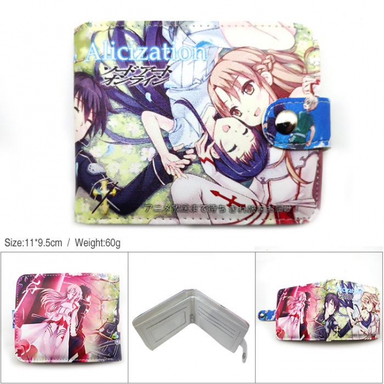 Sword Art Online Alice Full color short Snap button Wallet -MK-042