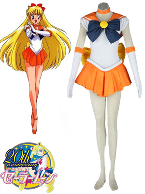 Sailor Moon Sailor Venus Minako Aino Fighting Uniform Cosplay Costume XXS XS S M L XL XXL XXXL 7 days prepare