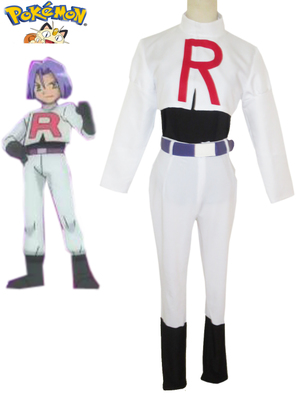 Pocket Monster Team Rocket James Cosplay Costume XXS XS S M L XL XXL XXXL 7 days prepare