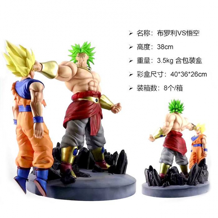 Dragon Ball Broli VS Son Goku Boxed Figure Decoration 38CMModel box size :40X36X26CM 3.5KG