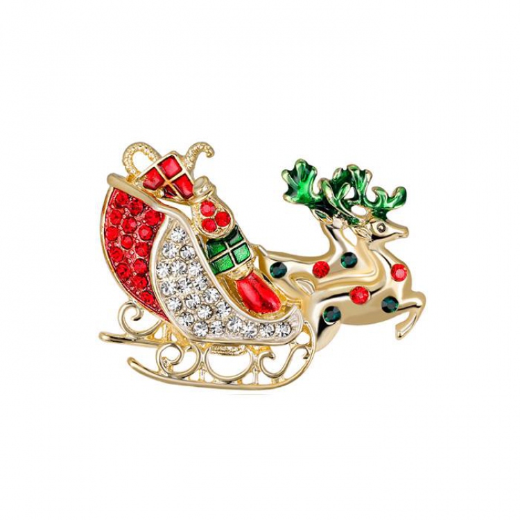 Christmas series Christmas car Badge badge brooch 4.9X3.7CM 19G price for 6 pcs