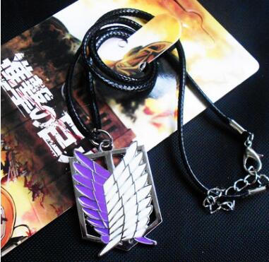 attack on titan anime necklace