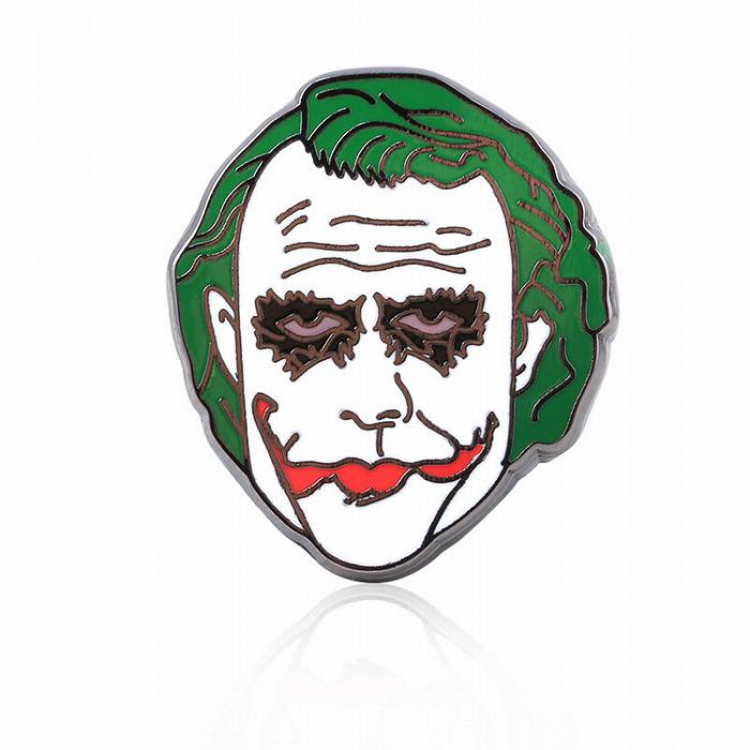 Suicide Squad Clown male head drop oil badge brooch 2.1X2.1CM 7G price for 5 pcs