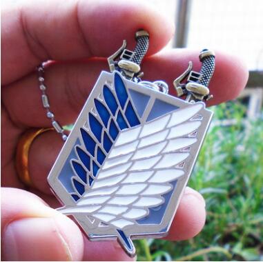 attack on titan anime necklace