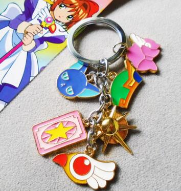 card captor sakura anime keychain