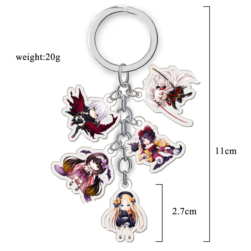 fate anime double side acrylic keychain