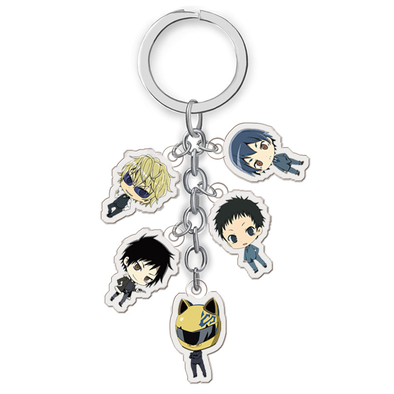 dyurarara anime double side acrylic keychain