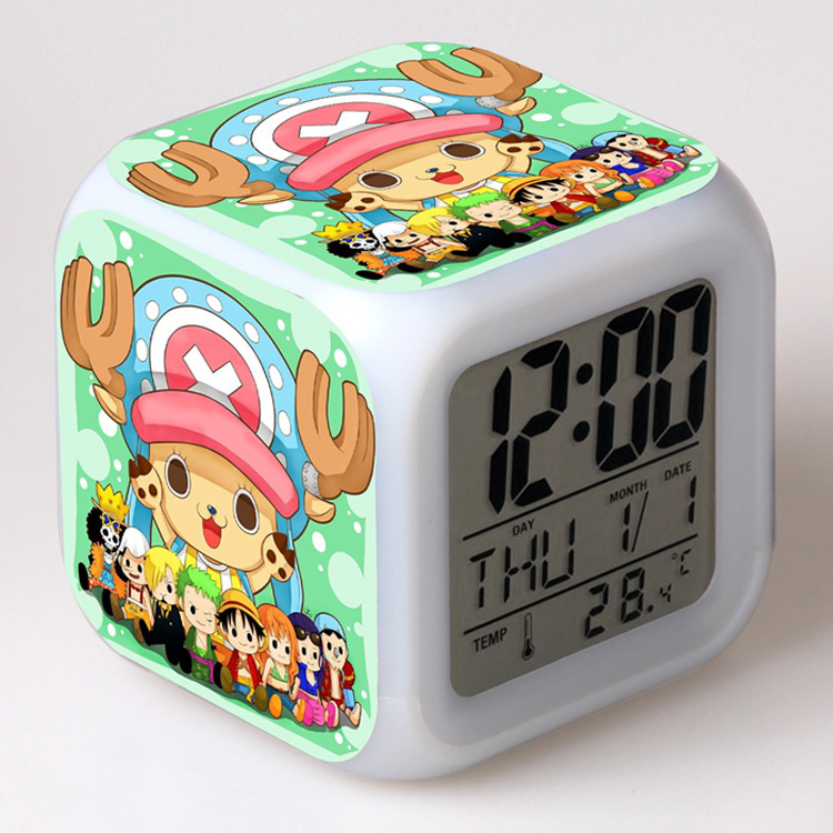 one piece anime led clock