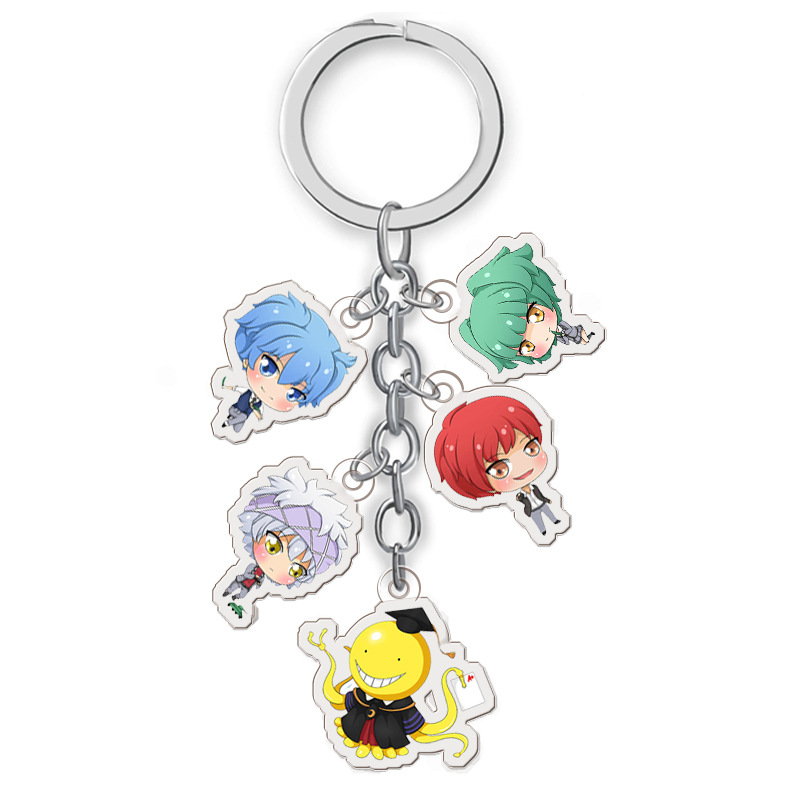 assassnation classroom anime double side acrylic keychain