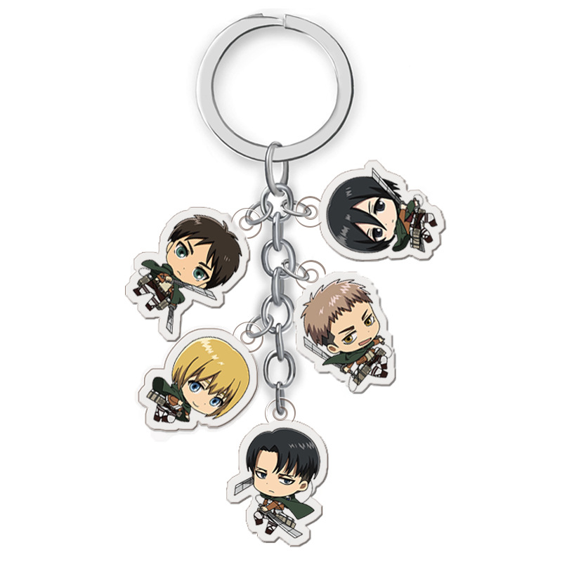 attack on titan anime double side acrylic keychain