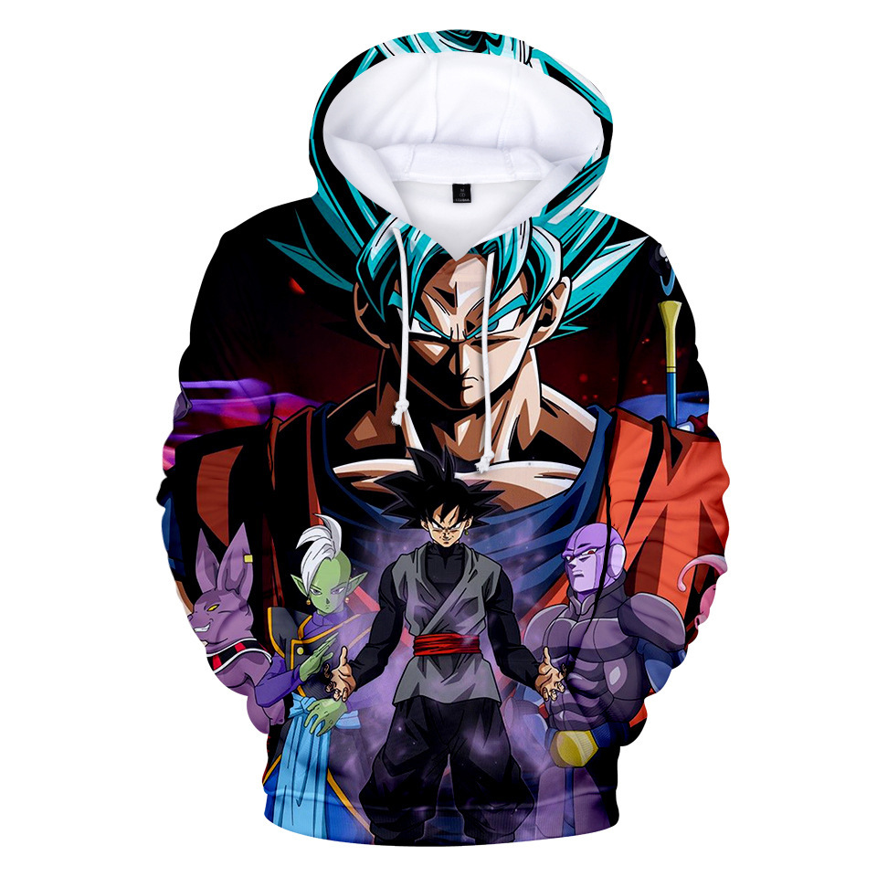 dragon ball anime 3d hoodie 2xs to 4xl