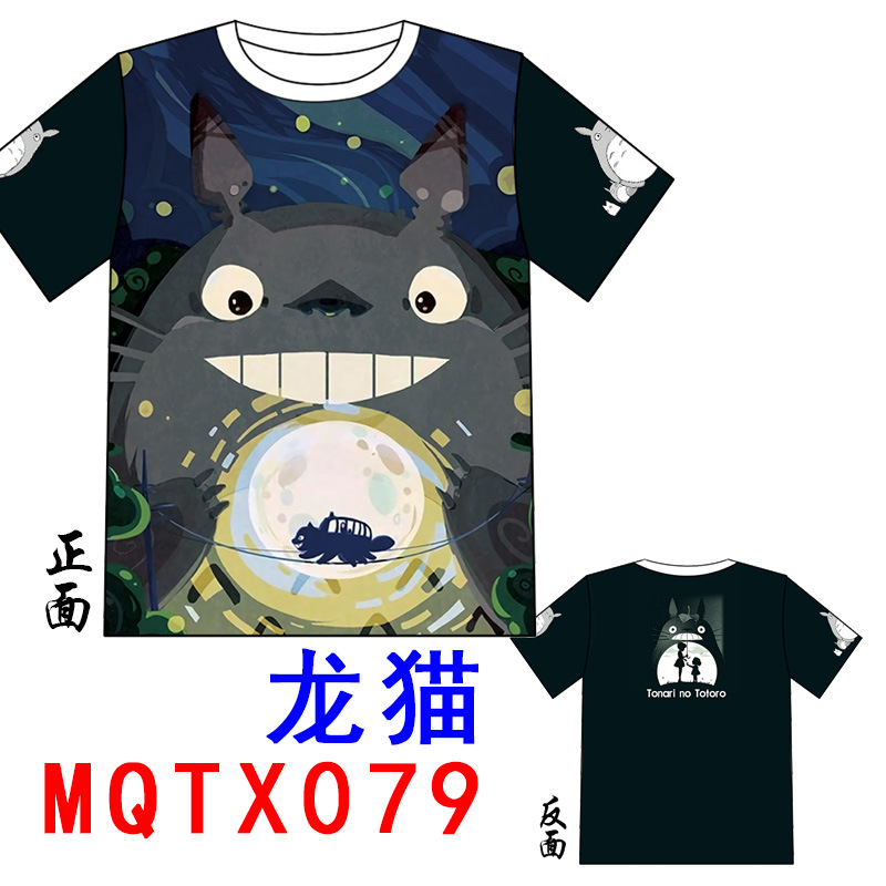 totoro 3d printed anime tshirt 2xs to 5xl