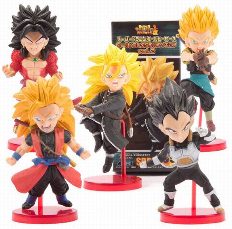 Dragon Ball a set of five Boxed Figure Decoration Model 9-11CM Color box size:8X5X11CM 290G