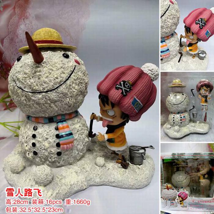 One Piece Monkey D. Luffy Boxed Figure Decoration Model 28CM 1660G 32.5X32.5X23CM