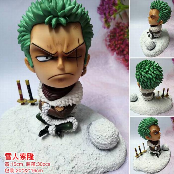 One Piece Roronoa Zoro Boxed Figure Decoration Model 15CM Color box size：20X22X16CM