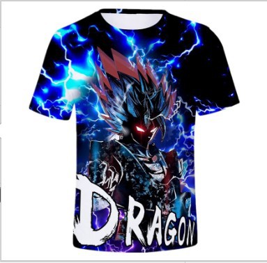 dragon ball anime 3d printed tshirt 2xs to 4xl