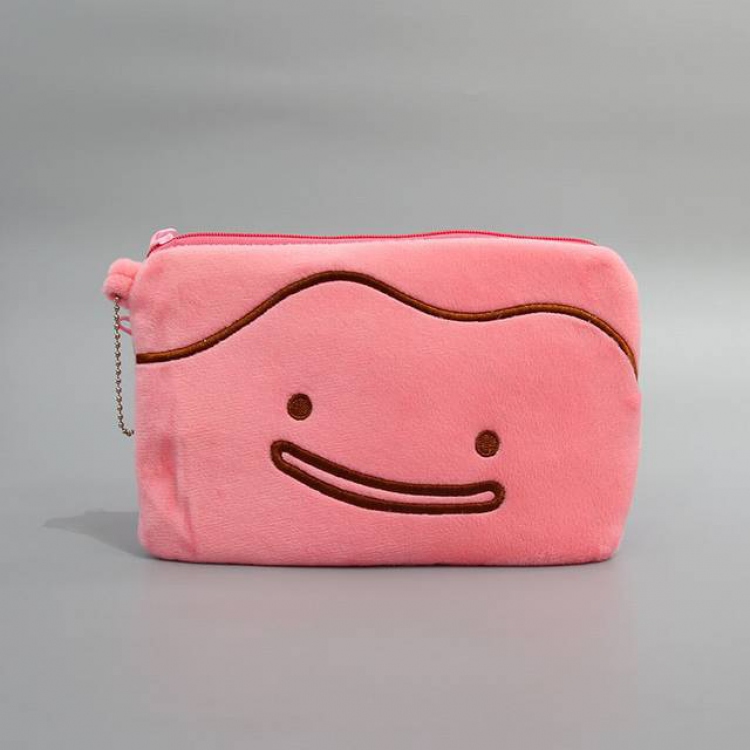 Pokemon Cleffa Plush zipper bag storage bag clutch bag wallet 20X12CM 0.04KG